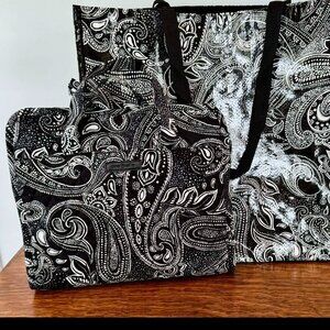 * NEW * Vera Bradley Hanging Travel / Toiletry Organizer PLUS Large Tote Bag